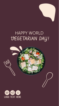 Celebrate World Vegetarian Day Facebook Story Design
