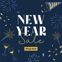 New Year Sparklers Sale Instagram post Image Preview