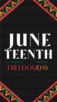 Juneteenth Freedom Revolution Instagram Story Design
