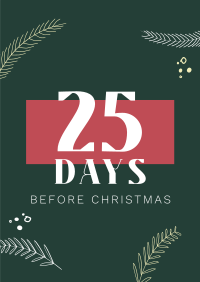 Christmas Countdown Poster Design