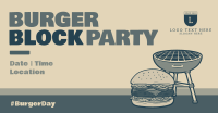 Burger Grill Party Facebook Ad Design