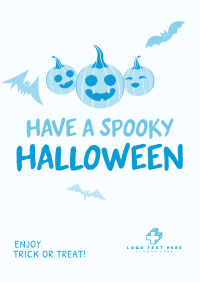 Halloween Pumpkin Greeting Flyer Design