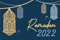 Intricate Ramadan Lamps Pinterest Cover Design