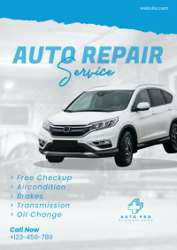 Auto Repair ripped effect Poster Image Preview