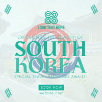 Korea Travel Package Linkedin Post Design