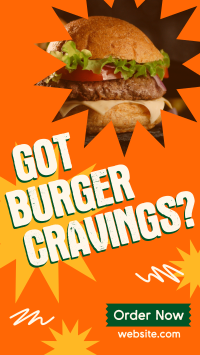 Burger Cravings Instagram Story Design