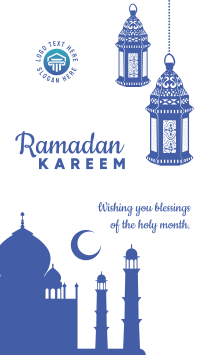 Ramadan Kareem Greetings Facebook Story Design