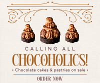 Chocoholics Dessert Facebook post Image Preview