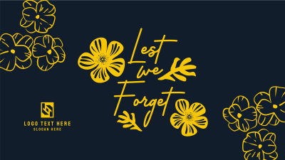 Anzac Day Poppy Flowers Facebook event cover Image Preview
