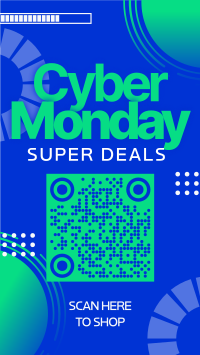 Simple Cyber Monday TikTok Video Image Preview