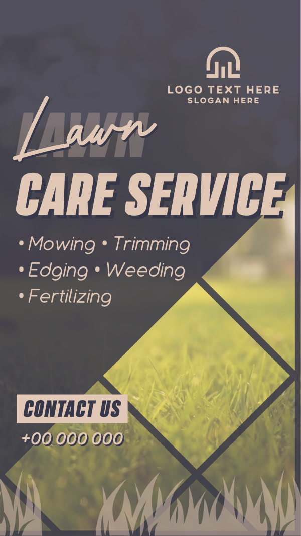 Lawn Care Maintenance Instagram Story Design