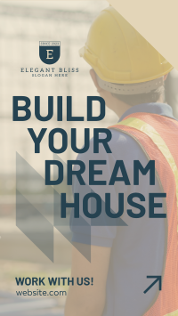 Dream House Construction Facebook Story Design