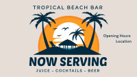 Tropical Beach Bar Facebook event cover Image Preview