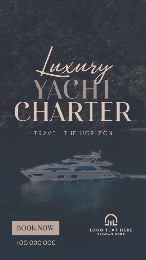 Luxury Yacht Charter TikTok Video Image Preview