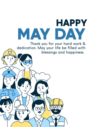 Happy May Day Workers Poster Image Preview