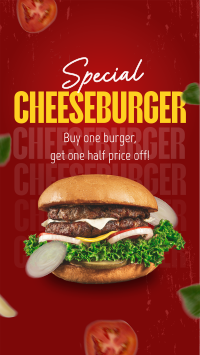 Special Cheeseburger Deal Facebook Story Design