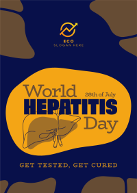 Line Art Hepatitis Day Poster Image Preview