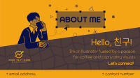 About Me Illustration Facebook event cover Image Preview