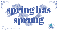 Vintage Floral Spring Animation Preview