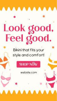 Bikini For Your Style Facebook Story Design