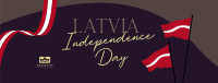 Latvia Independence Flag Facebook cover Image Preview