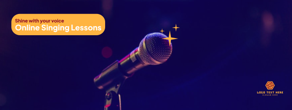 Online Singing Lessons Facebook Cover Design Image Preview