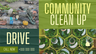 Community Clean Up Drive Facebook event cover Image Preview