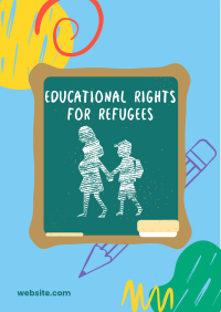 Refugees Education Rights Flyer Design