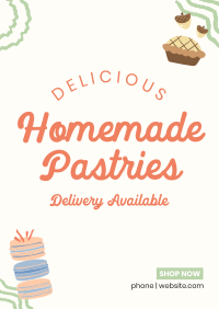 Aesthetic Bakery Illustration Flyer Image Preview