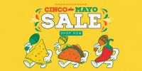 Cinco De Mayo Mascot Sale Twitter post Image Preview