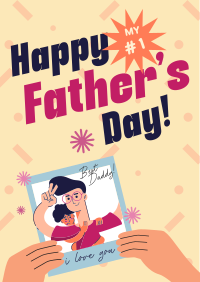 Father's Day Selfie Poster Design