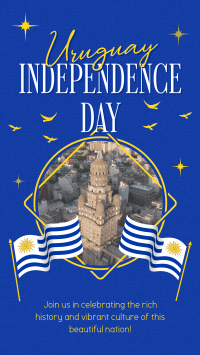 Uruguay Independence Celebration Facebook Story Design