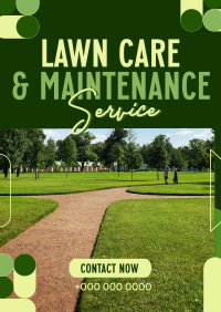 Lawn Care Services Poster Design