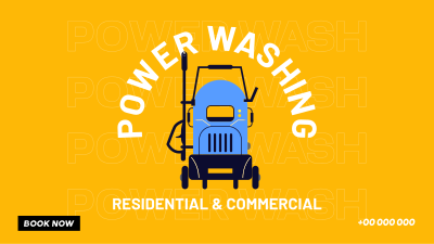 Pressure Washer Facebook event cover Image Preview