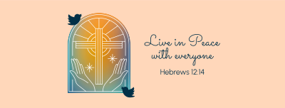 Peace Bible Verse Facebook cover Image Preview