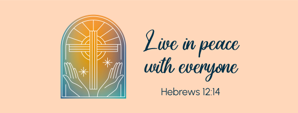 Peace Bible Verse Facebook Cover Design Image Preview