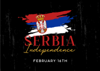 Serbia Day Postcard Image Preview