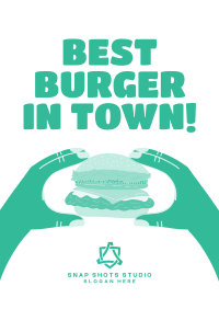 B1T1 Burgers Flyer Design