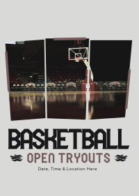 Basketball Ongoing Tryouts Flyer Image Preview