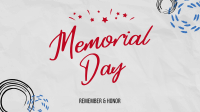 Memorial Day Doodle Facebook Event Cover Image Preview