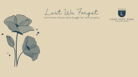 Lest We Forget Zoom Background Image Preview