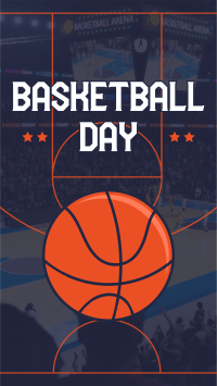 Sporty Basketball Day Instagram Story Design