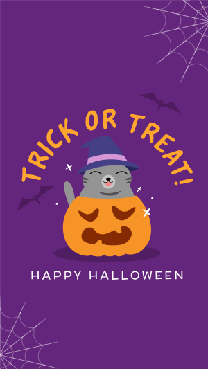 Halloween Cat Facebook story Image Preview
