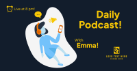 Live Daily Podcast Facebook ad Image Preview