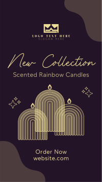 Rainbow Candle Collection Instagram Story Design