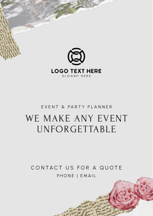 Event and Party Planner Scrapbook Poster Image Preview