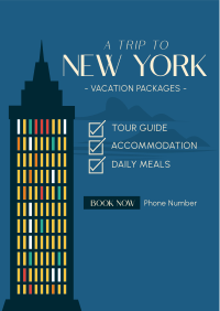 NY Travel Package Flyer Design