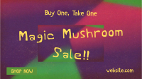 Psychedelic Mushroom Sale Animation Design