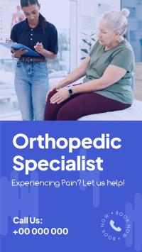Orthopedic Specialist Instagram Story Design