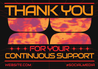 Brutalist Thank You Postcard Image Preview